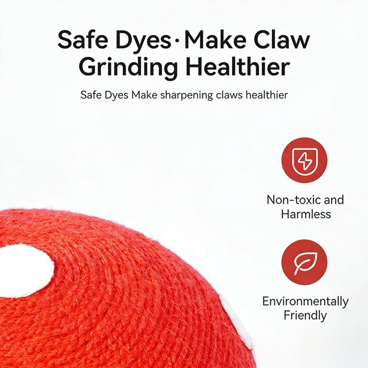 Red Mushroom Cat Scratching Post - Pawtique