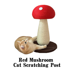 Red Mushroom Cat Scratching Post - Pawtique