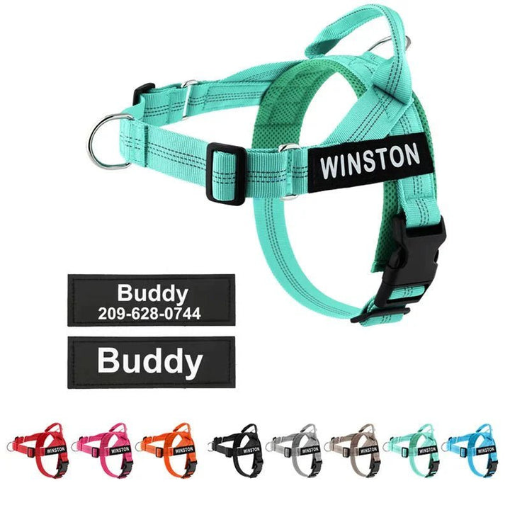 Reflective Adjustable Dog Harness – Personalized Harness for Walking - Pawtique