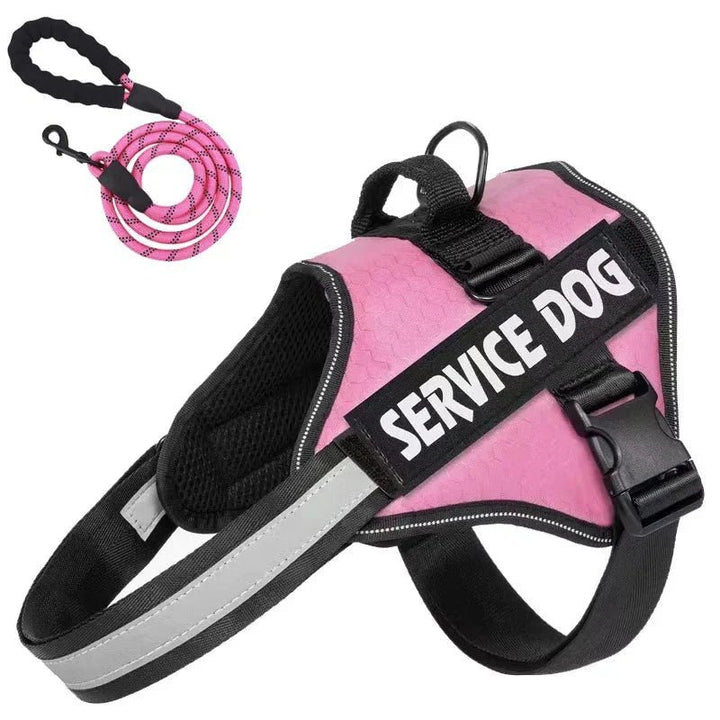 Reflective Adjustable Dog Harness – Strong Polyester for Walking - Pawtique