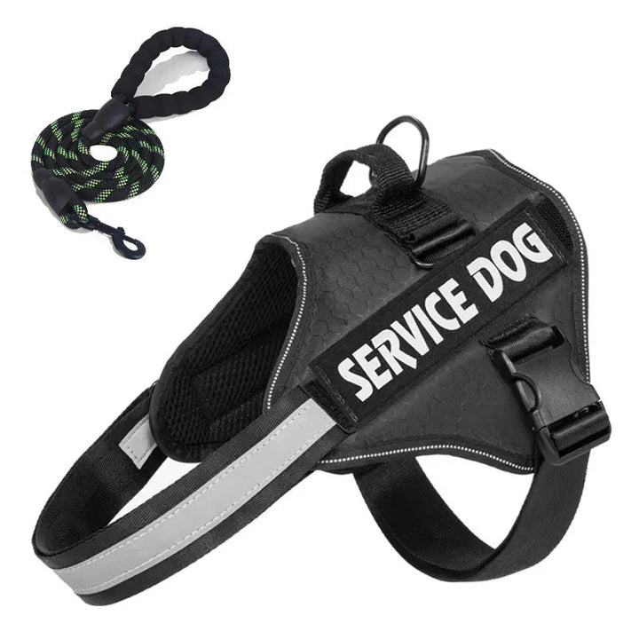 Reflective Adjustable Dog Harness – Strong Polyester for Walking - Pawtique