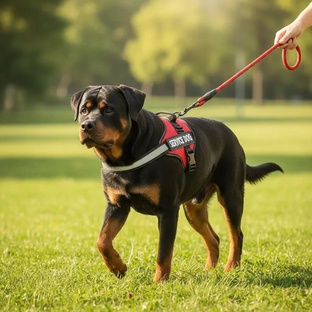 Reflective Adjustable Dog Harness – Strong Polyester for Walking - Pawtique