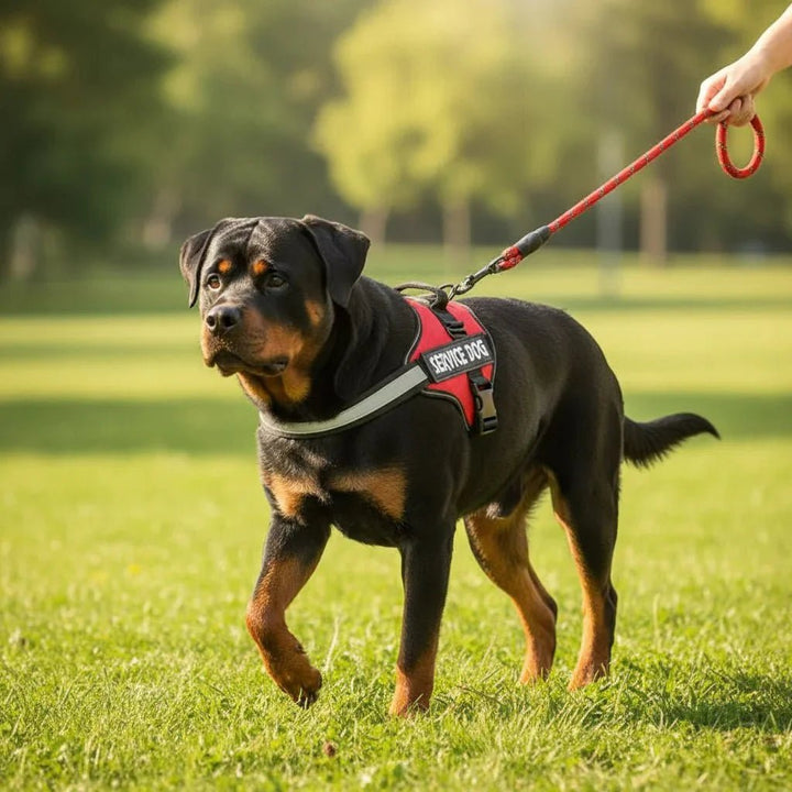 Reflective Adjustable Dog Harness – Strong Polyester for Walking - Pawtique