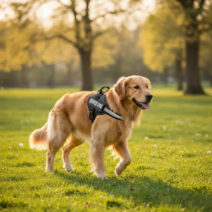 Reflective Adjustable Dog Harness – Strong Polyester for Walking - Pawtique