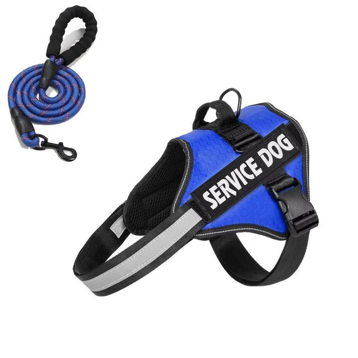 Reflective Adjustable Dog Harness – Strong Polyester for Walking - Pawtique