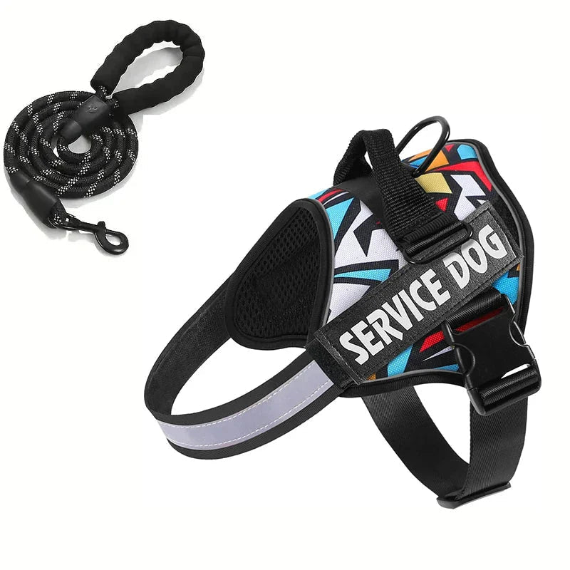 Reflective Adjustable Dog Harness – Strong Polyester for Walking - Pawtique