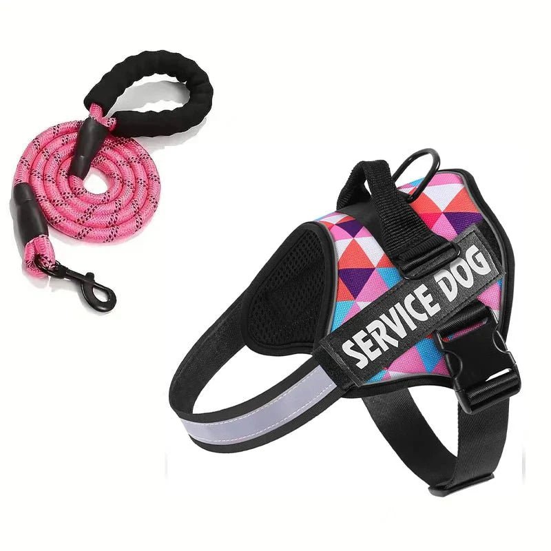 Reflective Adjustable Dog Harness – Strong Polyester for Walking - Pawtique
