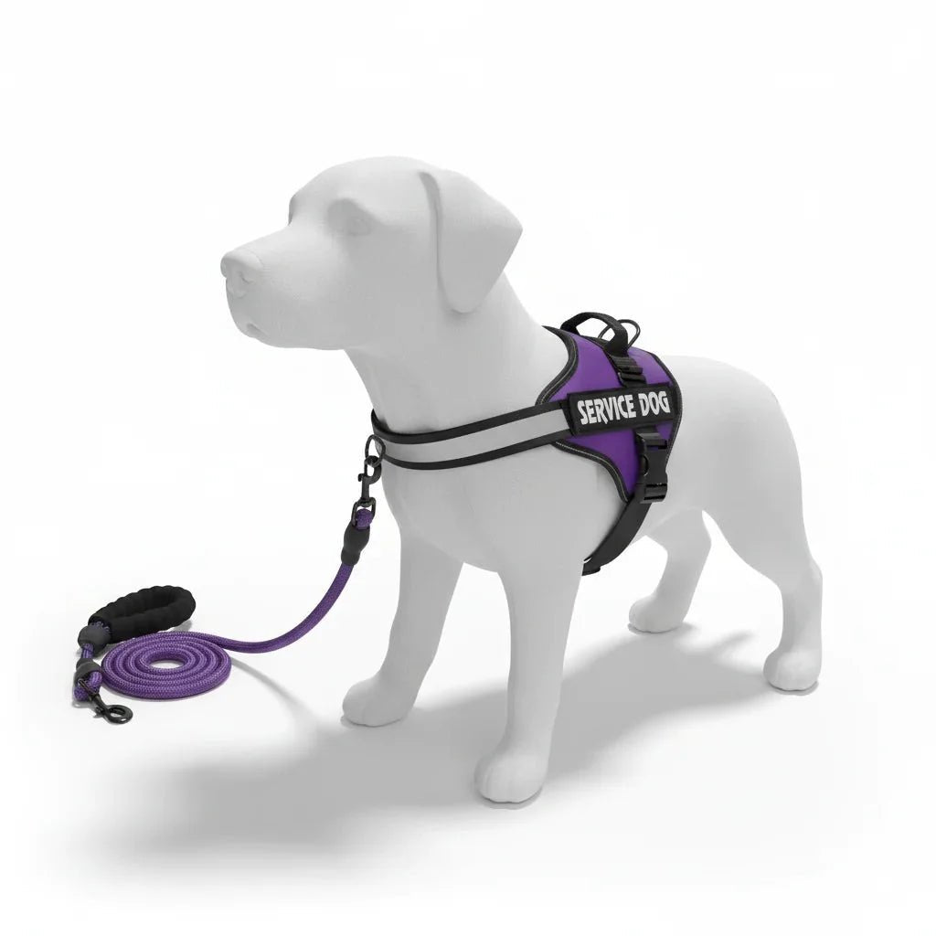 Reflective Adjustable Dog Harness – Strong Polyester for Walking - Pawtique