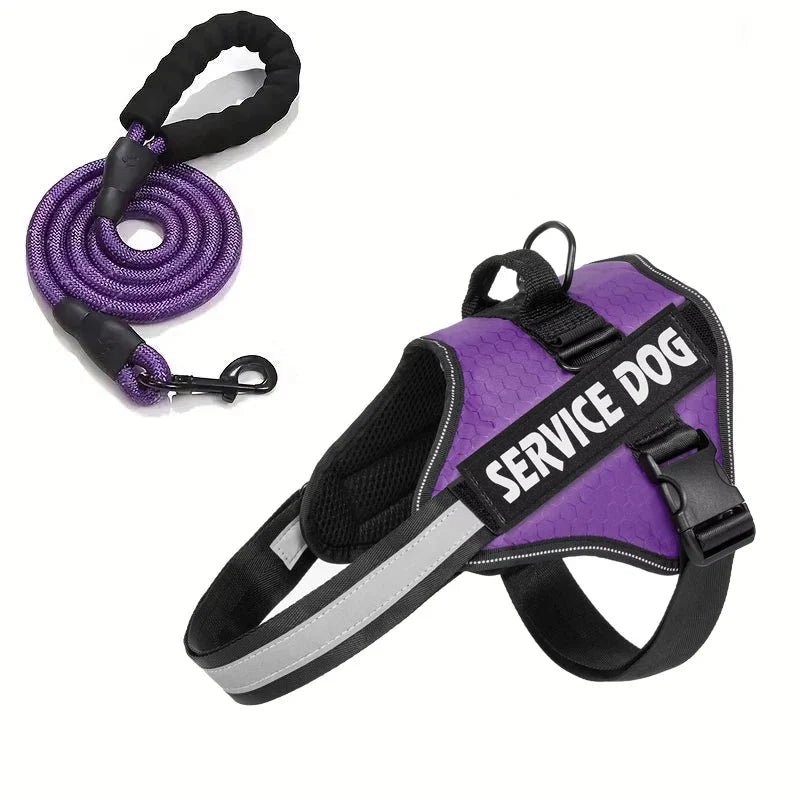 Reflective Adjustable Dog Harness – Strong Polyester for Walking - Pawtique