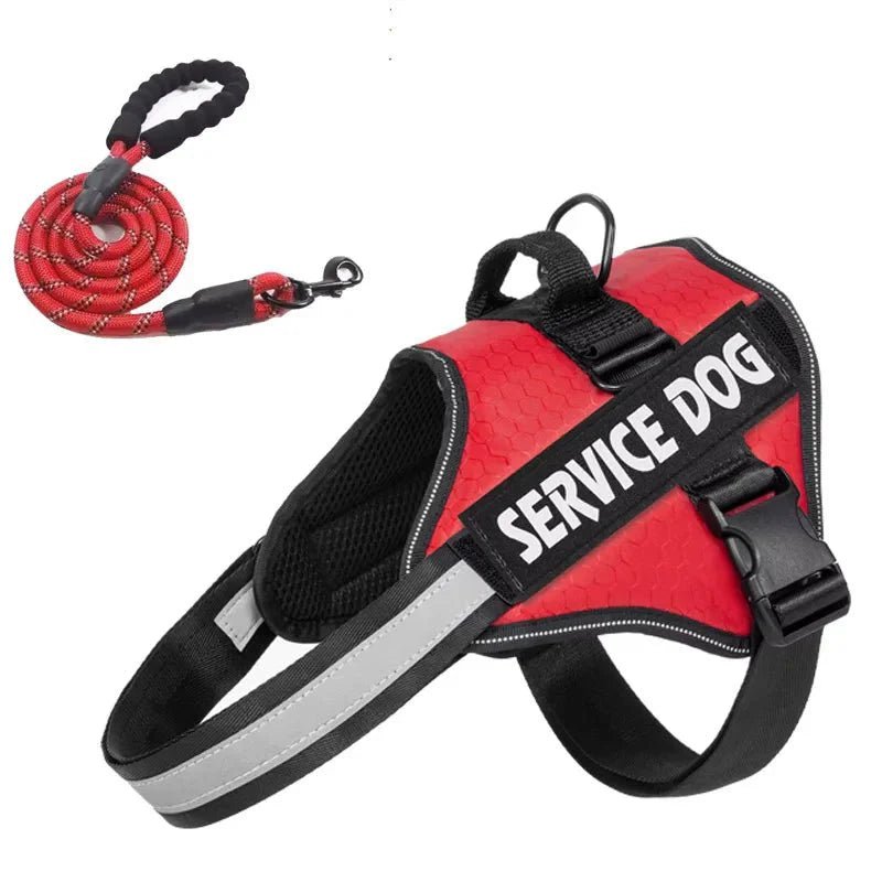 Reflective Adjustable Dog Harness – Strong Polyester for Walking - Pawtique