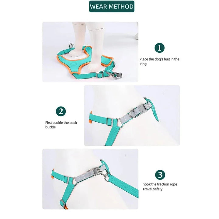Reflective Dog Harness – Comfortable Nylon Harness for Walking - Pawtique