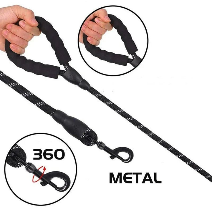 Reflective Dog Leash – Comfort &amp; Control - Pawtique