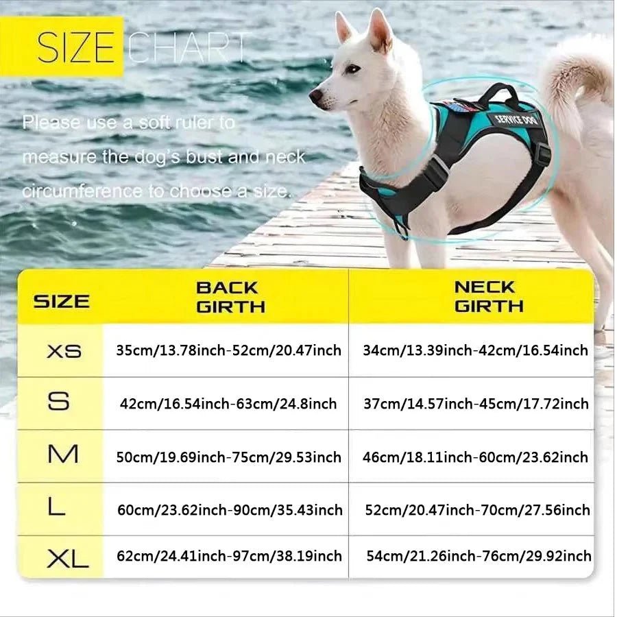 Reflective Service Dog Harness – Adjustable & Comfortable - Pawtique