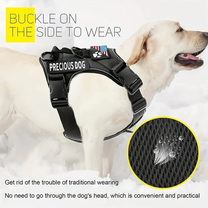 Reflective Service Dog Harness – Adjustable &amp; Comfortable - Pawtique