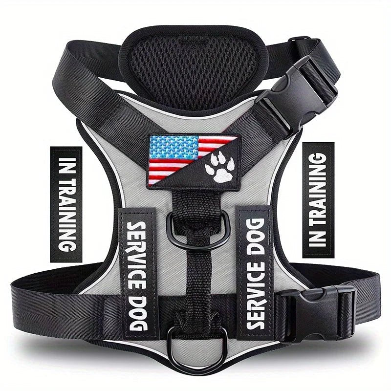 Reflective Service Dog Harness – Adjustable &amp; Comfortable - Pawtique