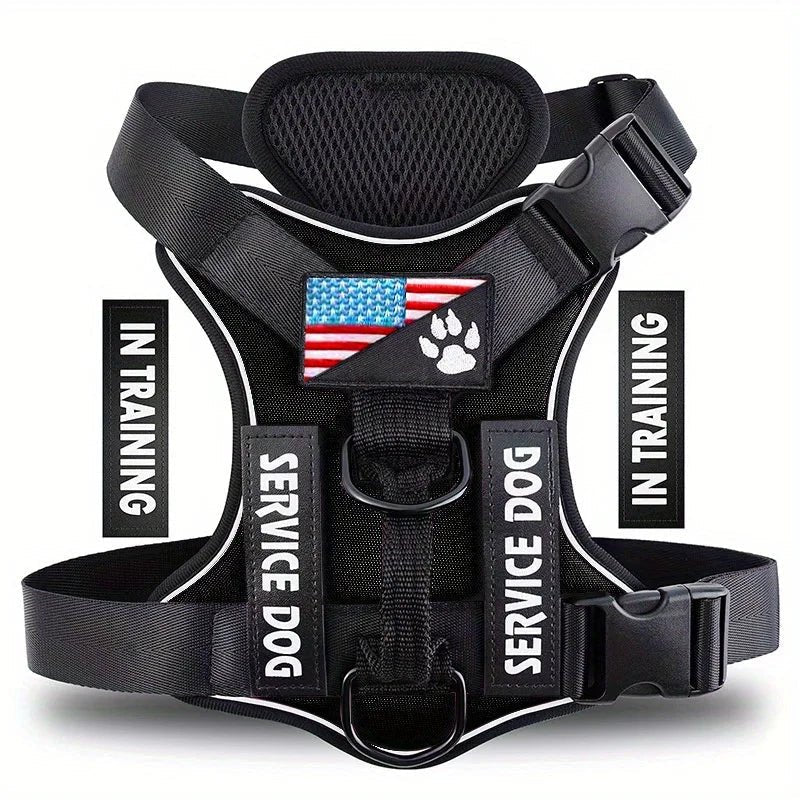 Reflective Service Dog Harness – Adjustable &amp; Comfortable - Pawtique