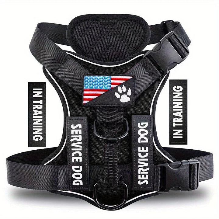 Reflective Service Dog Harness – Adjustable &amp; Comfortable - Pawtique