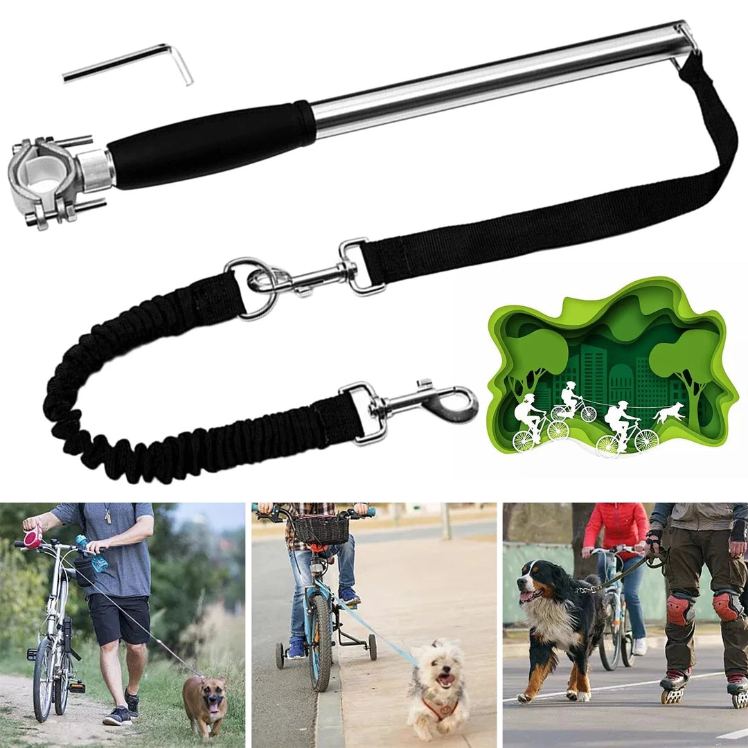 Retractable Bicycle Dog Leash – Handsfree - Pawtique