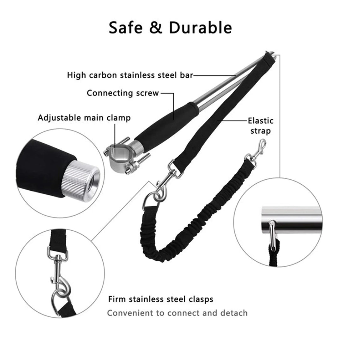 Retractable Bicycle Dog Leash – Handsfree - Pawtique