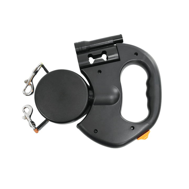 Retractable Double Dog Leash – 360° Rotatable &amp; Anti - Tangle | Reflective 3M Leashes &amp; Brake System - Pawtique