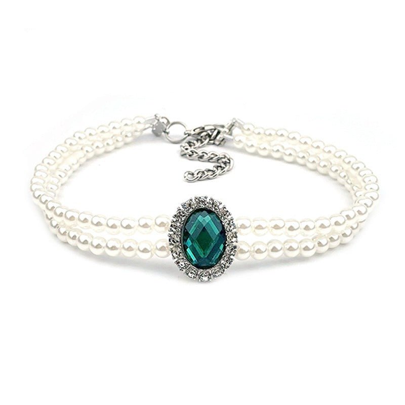 Rhinestone Jeweled Pet Necklace - Pawtique