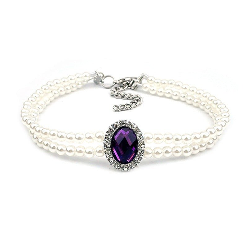 Rhinestone Jeweled Pet Necklace - Pawtique