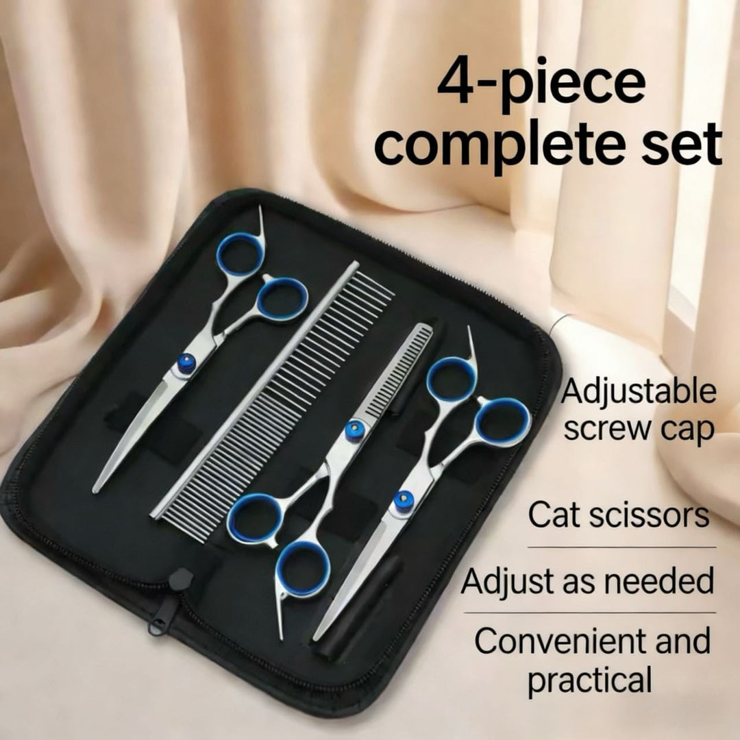 Safe Scissors Stainless Steel Grooming Set - Pawtique