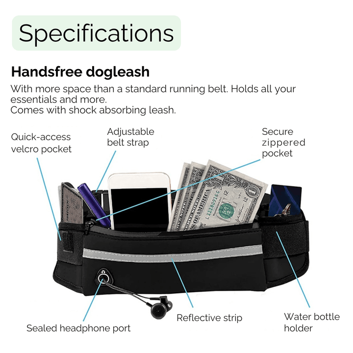 Shock Absorbing Belt - Handsfree - Pawtique