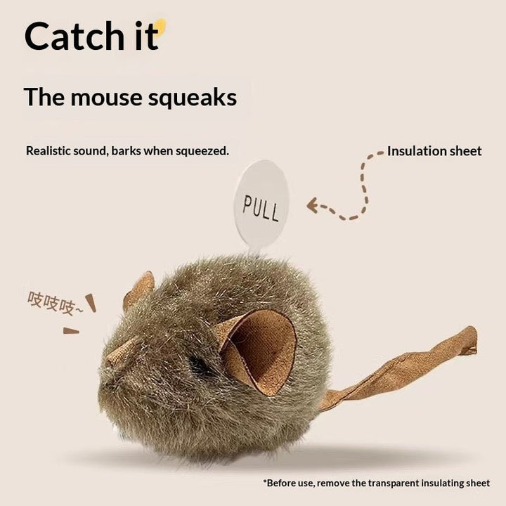 Simulation Squeaking Mouse Toy - Pawtique