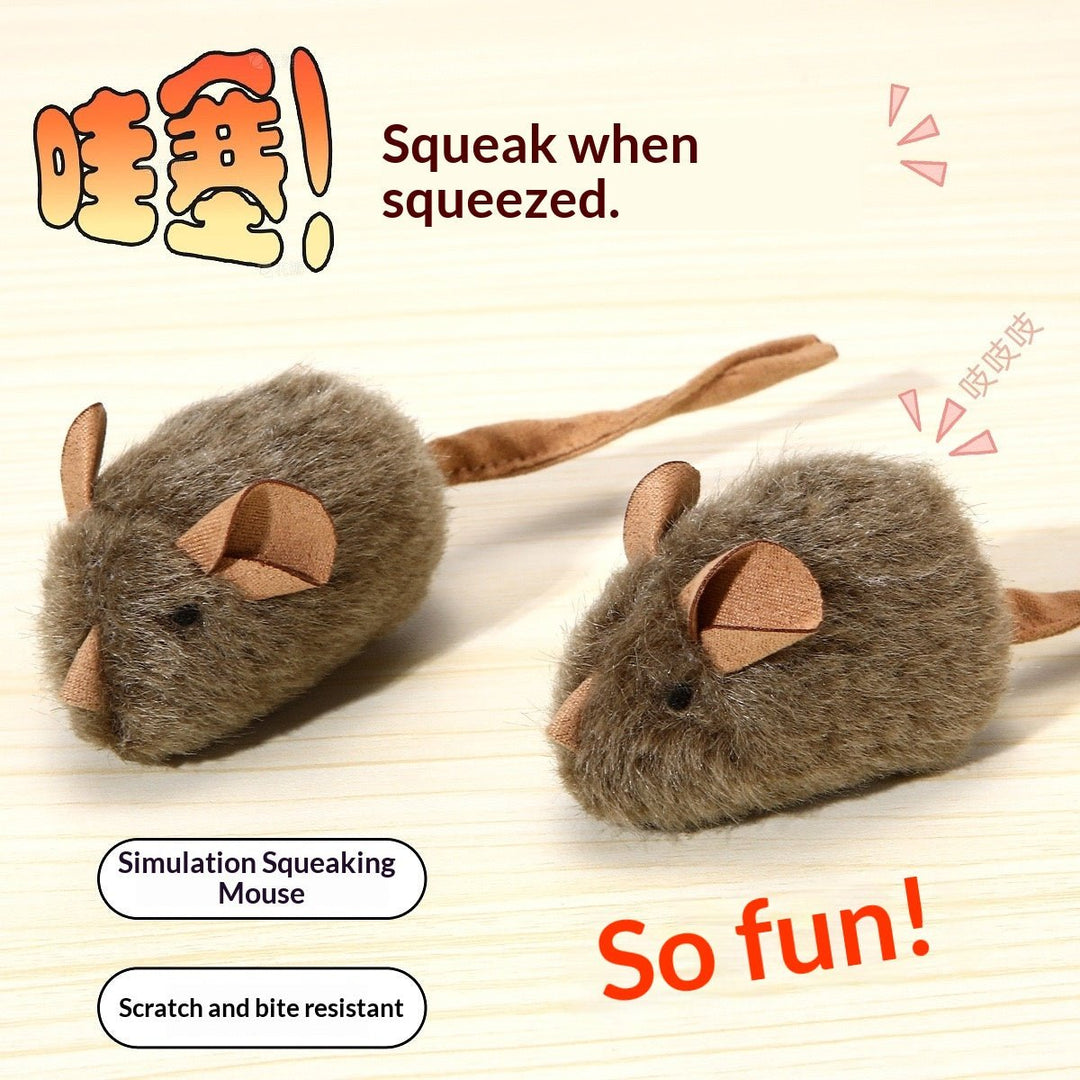 Simulation Squeaking Mouse Toy - Pawtique