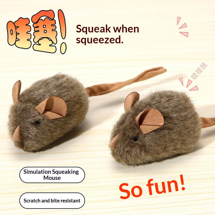 Simulation Squeaking Mouse Toy - Pawtique