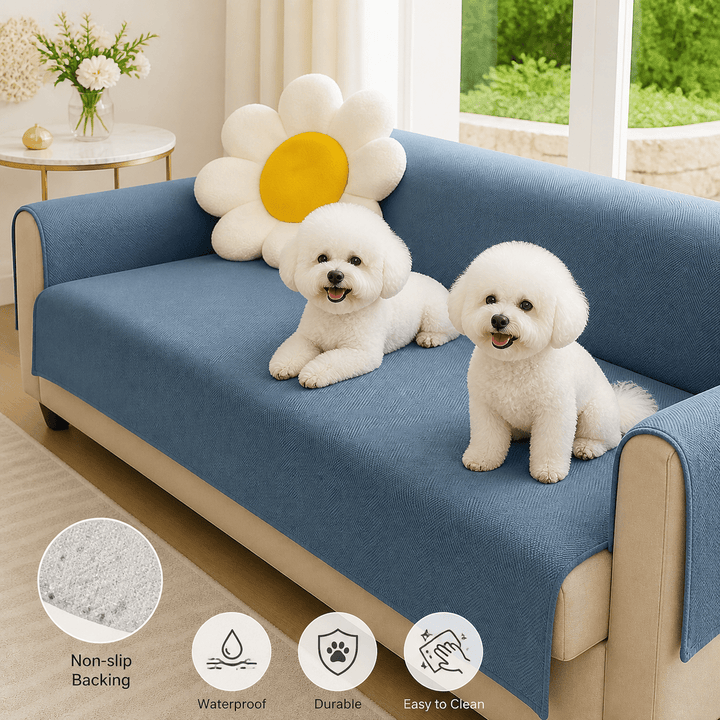 SlipSafe Waterproof Non-Slip Pet Couch Cover - Pawtique