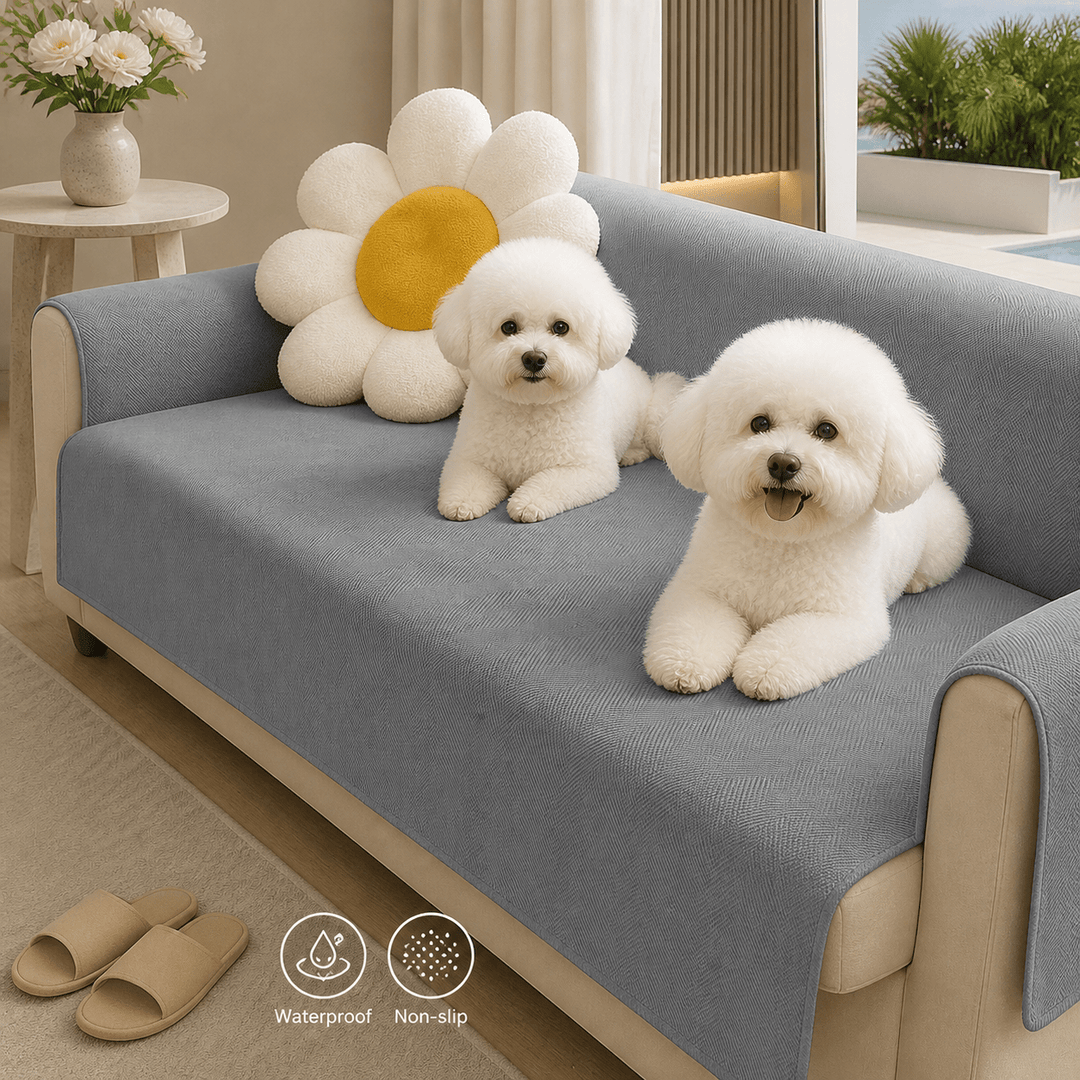 SlipSafe Waterproof Non-Slip Pet Couch Cover - Pawtique