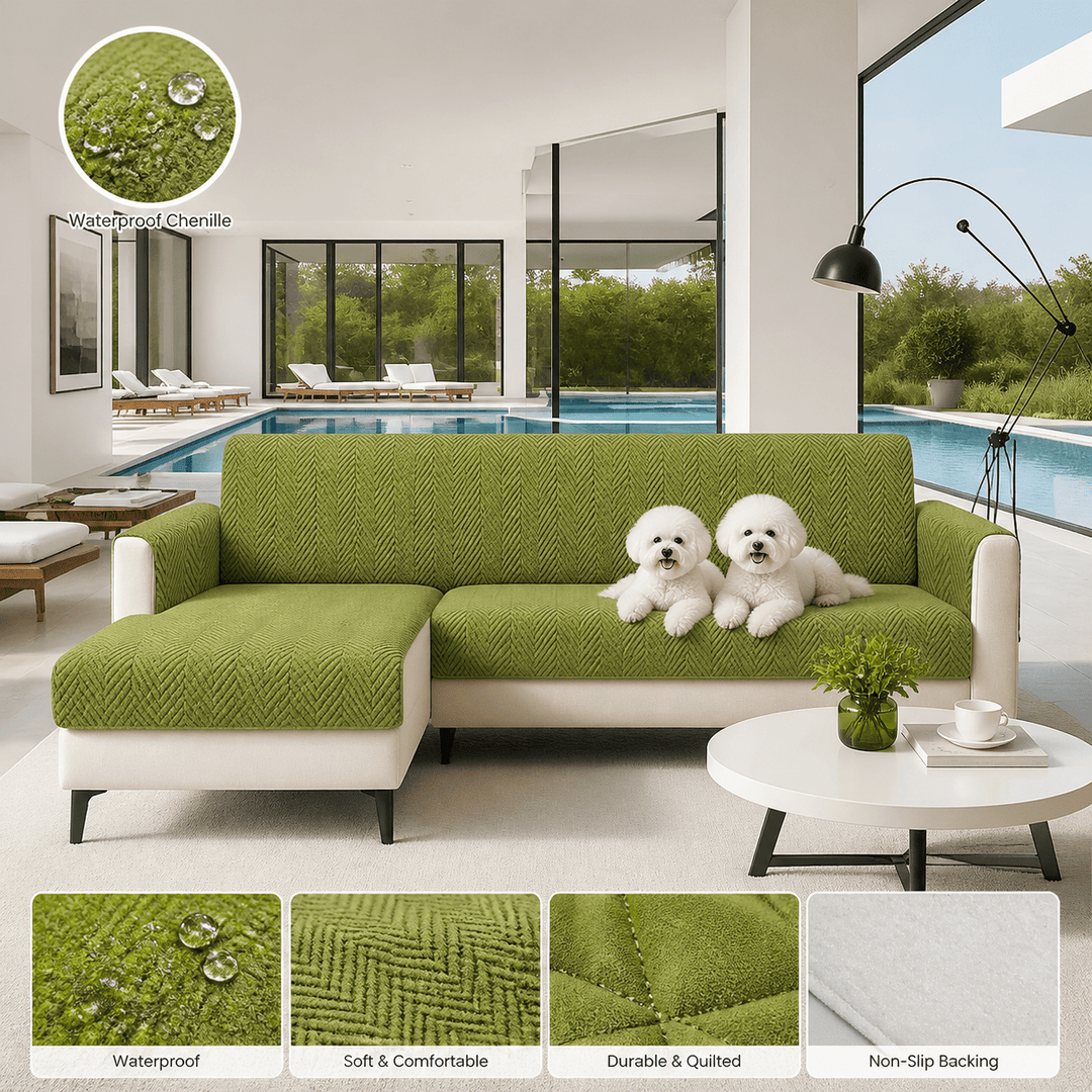 SlipSafe Waterproof Non-Slip Pet Couch Cover - Pawtique