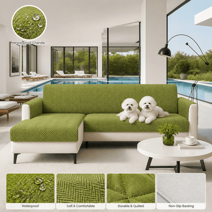 SlipSafe Waterproof Non-Slip Pet Couch Cover - Pawtique