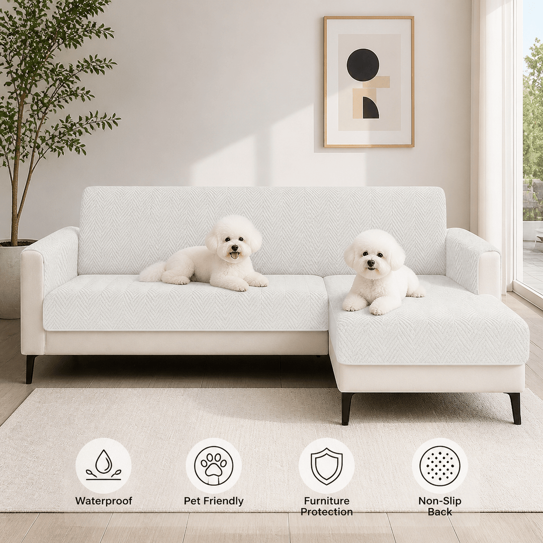 SlipSafe Waterproof Non-Slip Pet Couch Cover - Pawtique