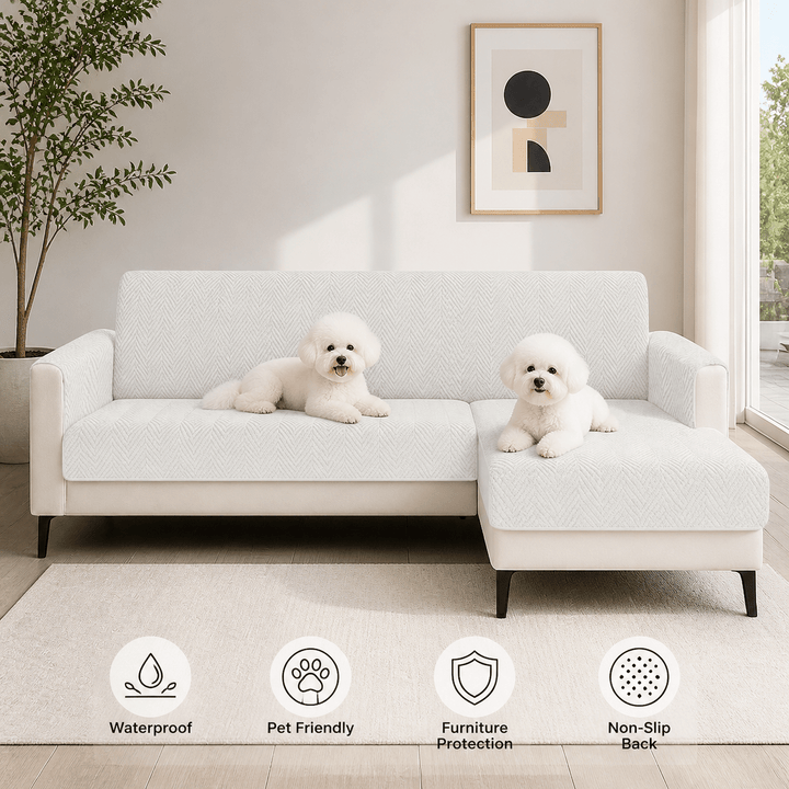SlipSafe Waterproof Non-Slip Pet Couch Cover - Pawtique