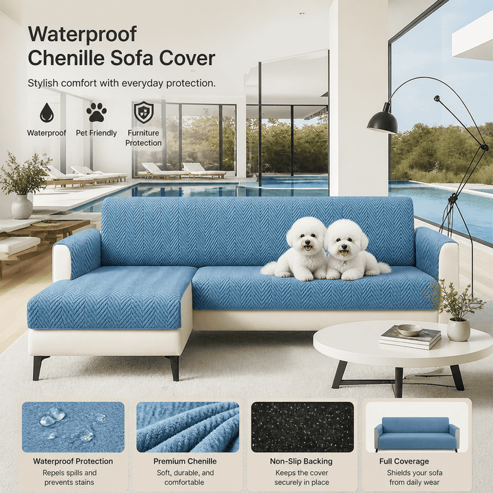 SlipSafe Waterproof Non-Slip Pet Couch Cover - Pawtique