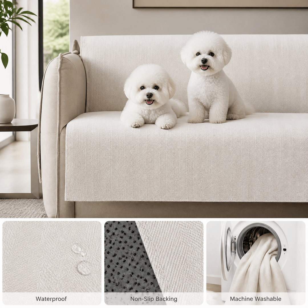 SlipSafe Waterproof Non-Slip Pet Couch Cover - Pawtique