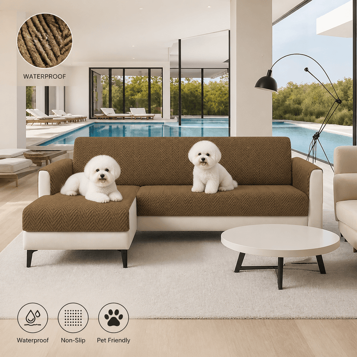 SlipSafe Waterproof Non-Slip Pet Couch Cover - Pawtique
