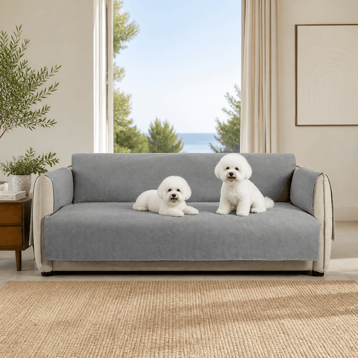 SlipSafe Waterproof Non-Slip Pet Couch Cover - Pawtique