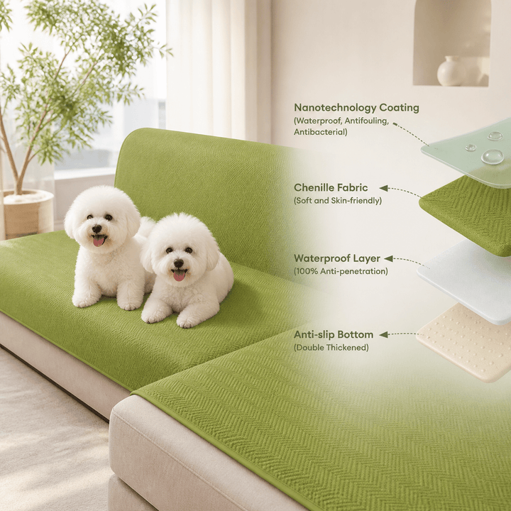 SlipSafe Waterproof Non-Slip Pet Couch Cover - Pawtique