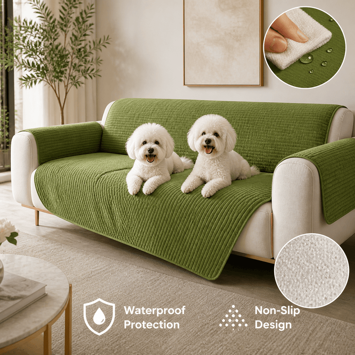 SlipSafe Waterproof Non-Slip Pet Couch Cover - Pawtique