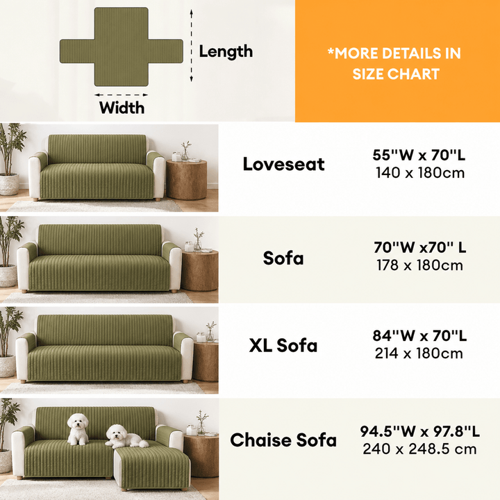 SlipSafe Waterproof Non-Slip Pet Couch Cover - Pawtique