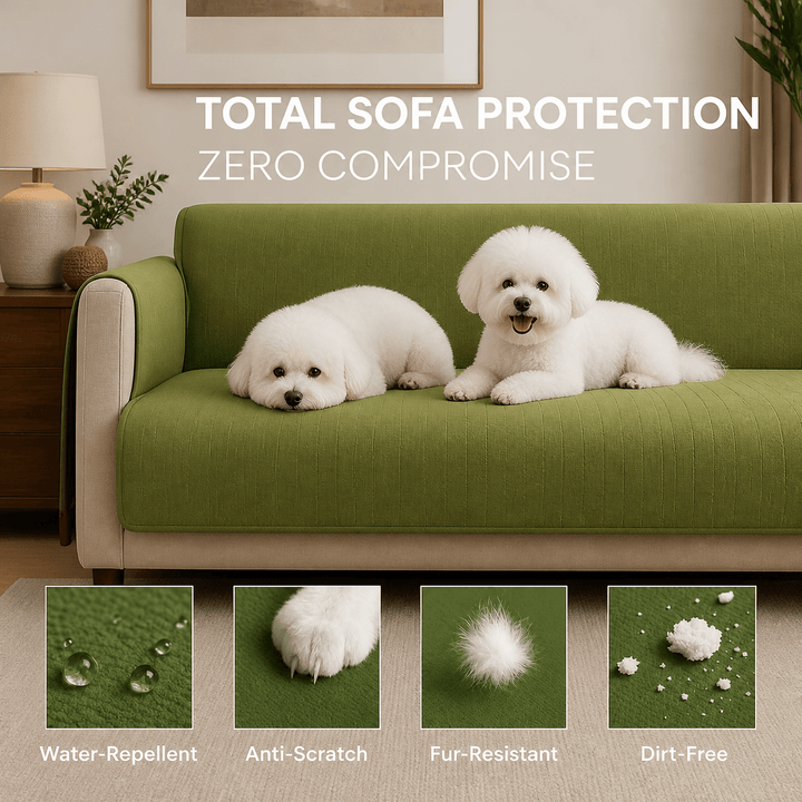 SlipSafe Waterproof Non-Slip Pet Couch Cover - Pawtique