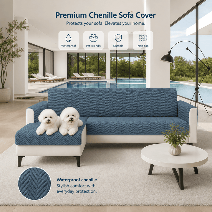 SlipSafe Waterproof Non-Slip Pet Couch Cover - Pawtique