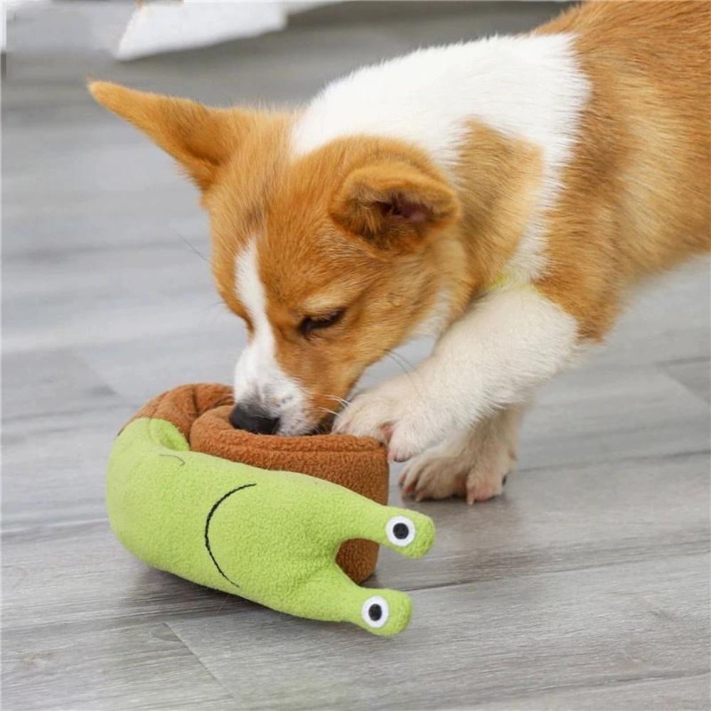 Snail Dog Puzzle Toy Plush Sound Toys - Pawtique