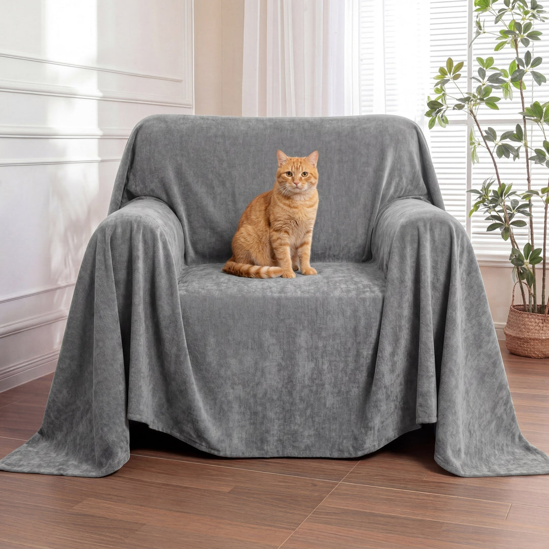 Soft and Waterproof Scratch-Resistant Non-Linting Throw Armchair Cover - Pawtique