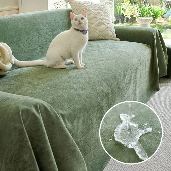 Soft and Waterproof Scratch-Resistant Non-Linting Throw Couch Cover - Pawtique
