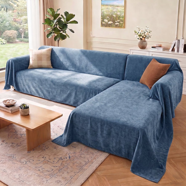 Soft and Waterproof Scratch-Resistant Non-Linting Throw Sectional Couch Cover - Pawtique